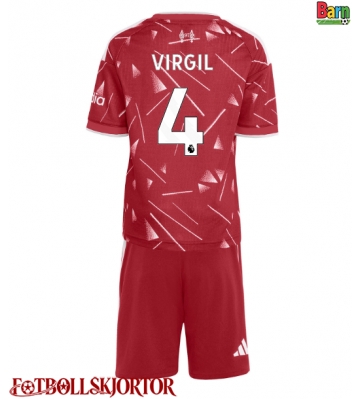 Liverpool Virgil van Dijk #4 Hemmakläder Barn 2026-27 Kortärmad (+ Korta byxor)